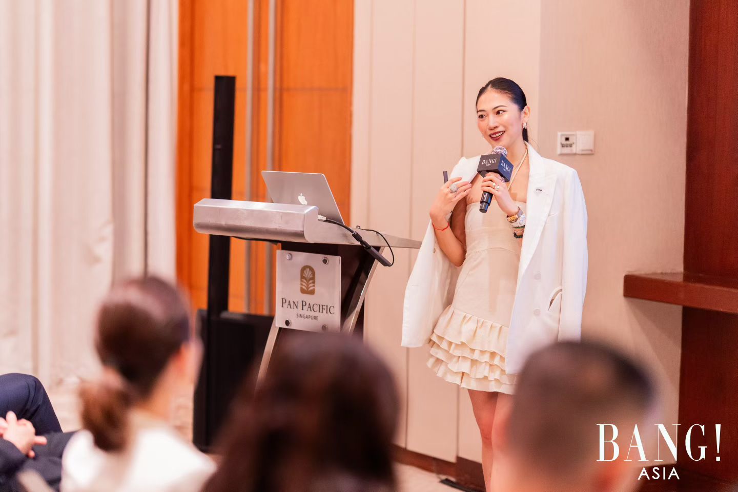 viabloom founder speaking at a BANG! ASIA event